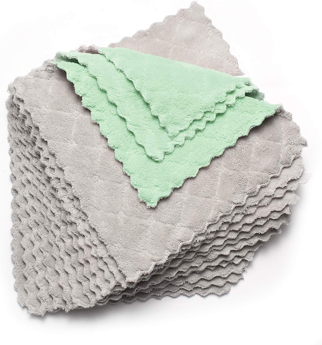 kimteny 12 Pack Microfiber Dish Cloths for Kitchen Washing Dishes