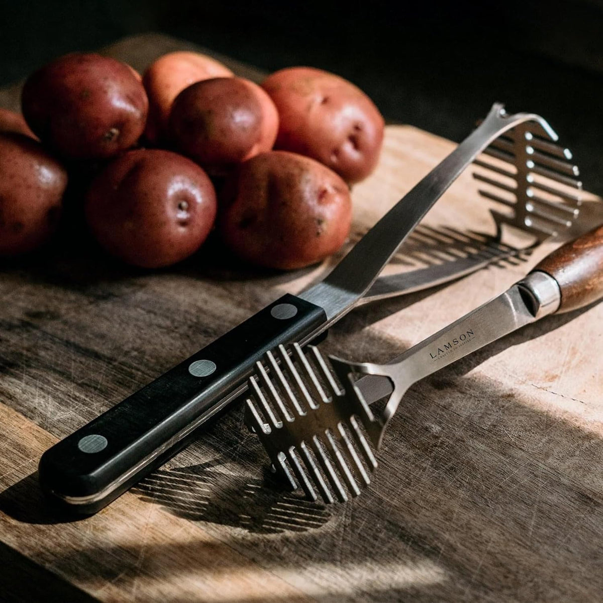 Lamson Mini Masher, Stainless Steel with Plastic Handle