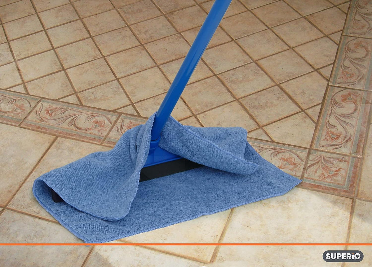 Superio Microfiber Squeegee Mopping Towel Extra Large Miracle Cloth 20 x 30 Streak Free Microfiber Floor Cloth-Rag for Cleaning House, Kitchen, Bathroom-Scratch Free- 6 Pack