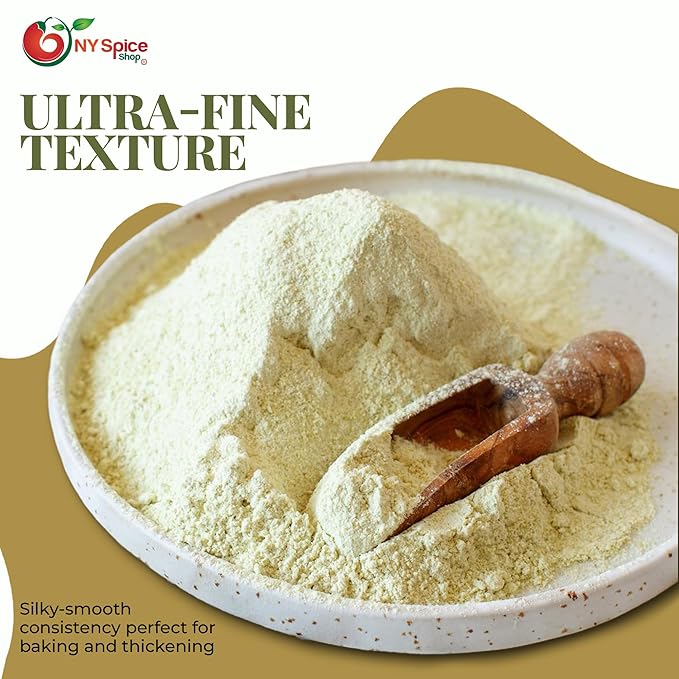 NY Spice Shop Moong Bean Flour - 3 Pound Mung Bean Powder - Finely Milled and All-Natural - Plant-Based Ingredient for Soups Gravies Pancakes Fritters and Traditional Asian Recipes - 녹두가루