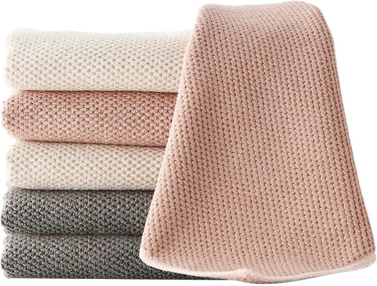 Barista Towels 6 Pack, Espresso Machine Accessories, 12"x12" | Microfiber Coffee Cleaning Cloths, Essential Coffee Bar Accessories, Ideal for Steam Wands, Milk Frother, Countertops