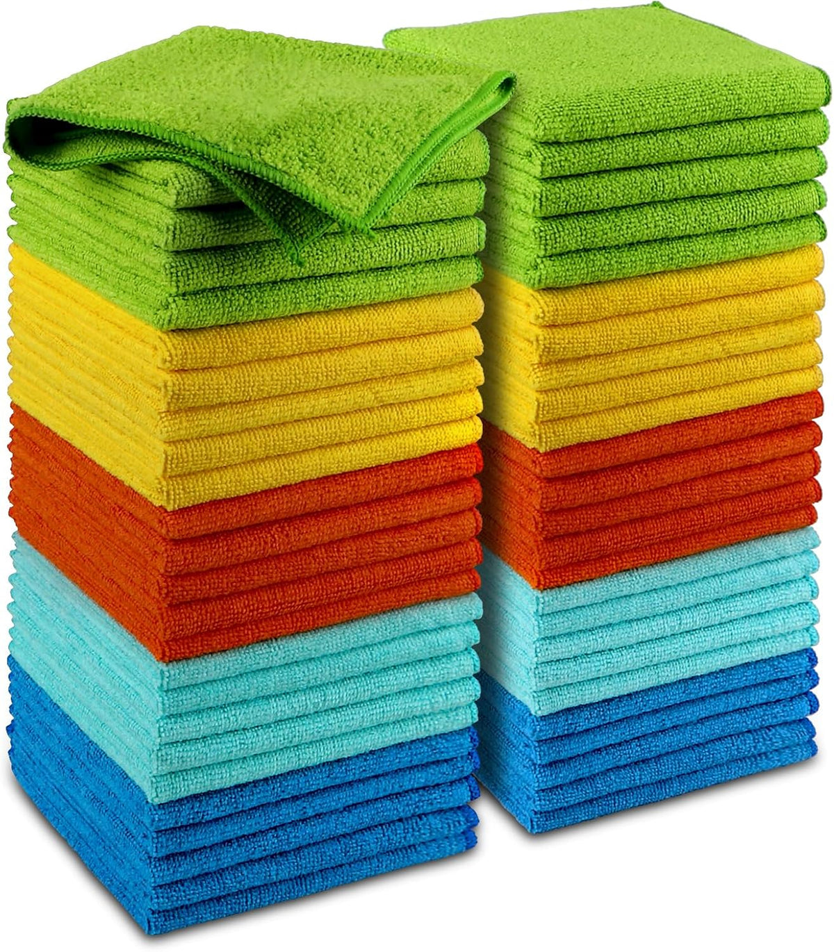 AIDEA Microfiber Cleaning Cloth-50PK, Microfiber Towels for Cars, 12×12"