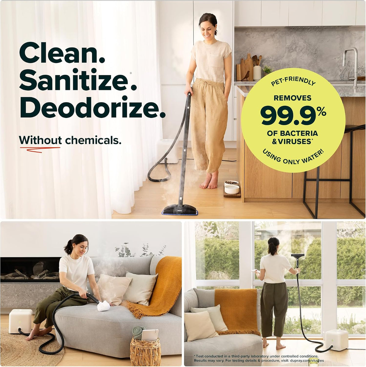 Dupray Neat Steam Cleaner for Home Essential Pack