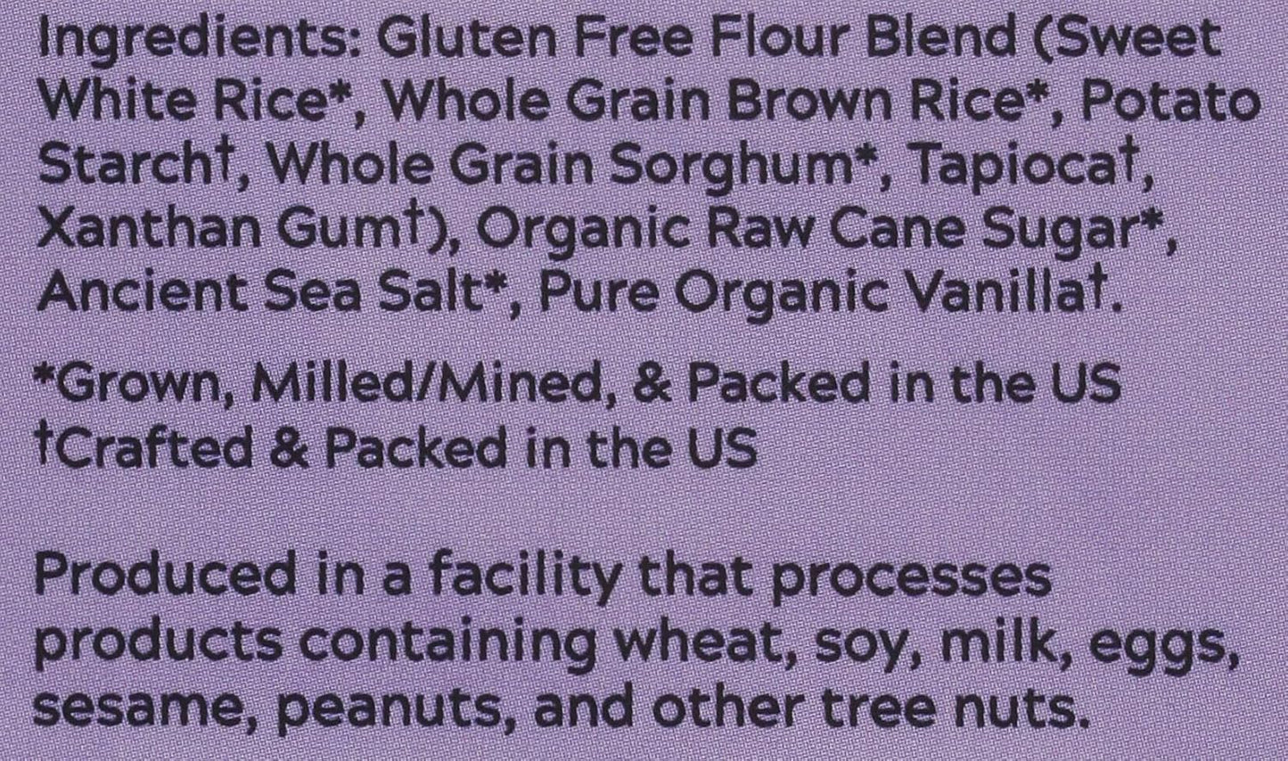 Gluten Free Rolled Hotcakes Crepe Mix by American Table, Made with American-Grown Ingredients &amp; Pure Vanilla, French-Style, Non-GMO, Low Sugar, No Preservatives, Makes 24 Crepes (14 oz, Pack of 1)