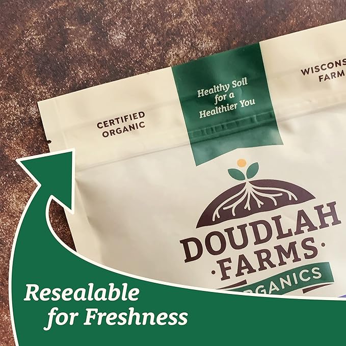 Organic Yellow Cornmeal 1.5 lb Fine Grind - Non-GMO, Gluten-Free, Sugar-Free, Farmed From Regenerative Soil, Vegan, Grown In USA, For Baking Cornbread, Muffins, Pancakes, and More by Doudlah Farms