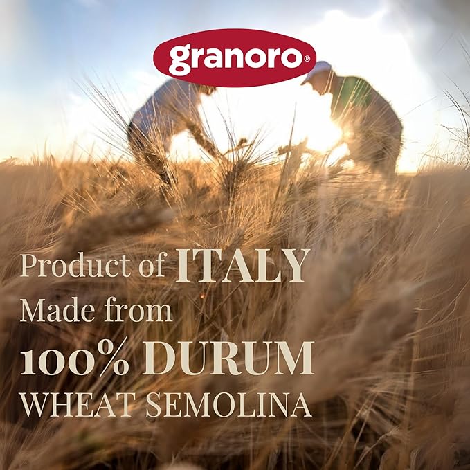 Granoro Dedicato Spaghetti #13 - Authentic Italian Pasta, Made from 100% Puglia Durum Wheat Semolina, Non-GMO, Vegan, 1 lb Bags (Pack of 2)