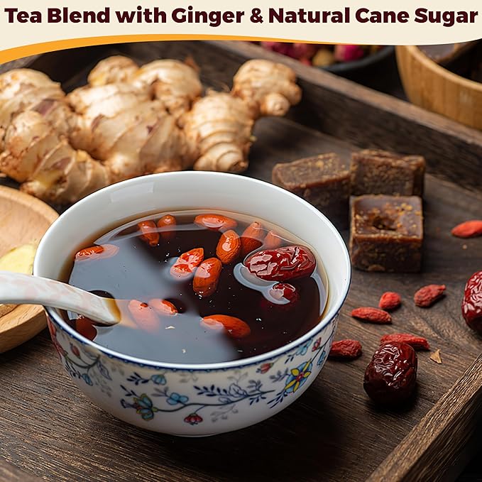 12.35oz Chinese Brown Sugar Cubes - 100% Pure Natural Cane Sugar, Traditional Handcrafted Brown Sugar, Natural Sweetener for Tea, Coffee, Desserts, Cooking & Baking