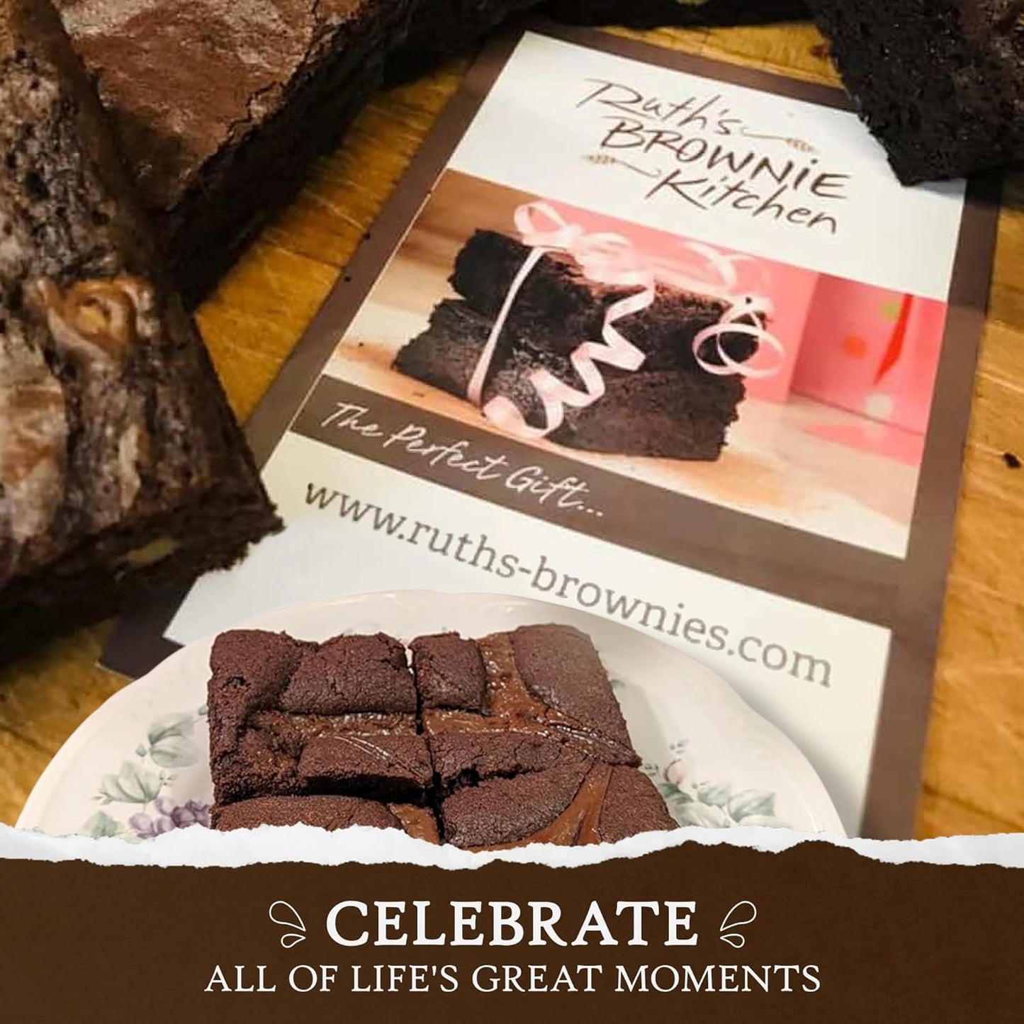 Ruth’s Gourmet Brookie (Brownie + Cookie) 2 Dozen – Gourmet Baked Treats | Delicious Gift with The Finest Ingredients | Guaranteed to Arrive Fresh
