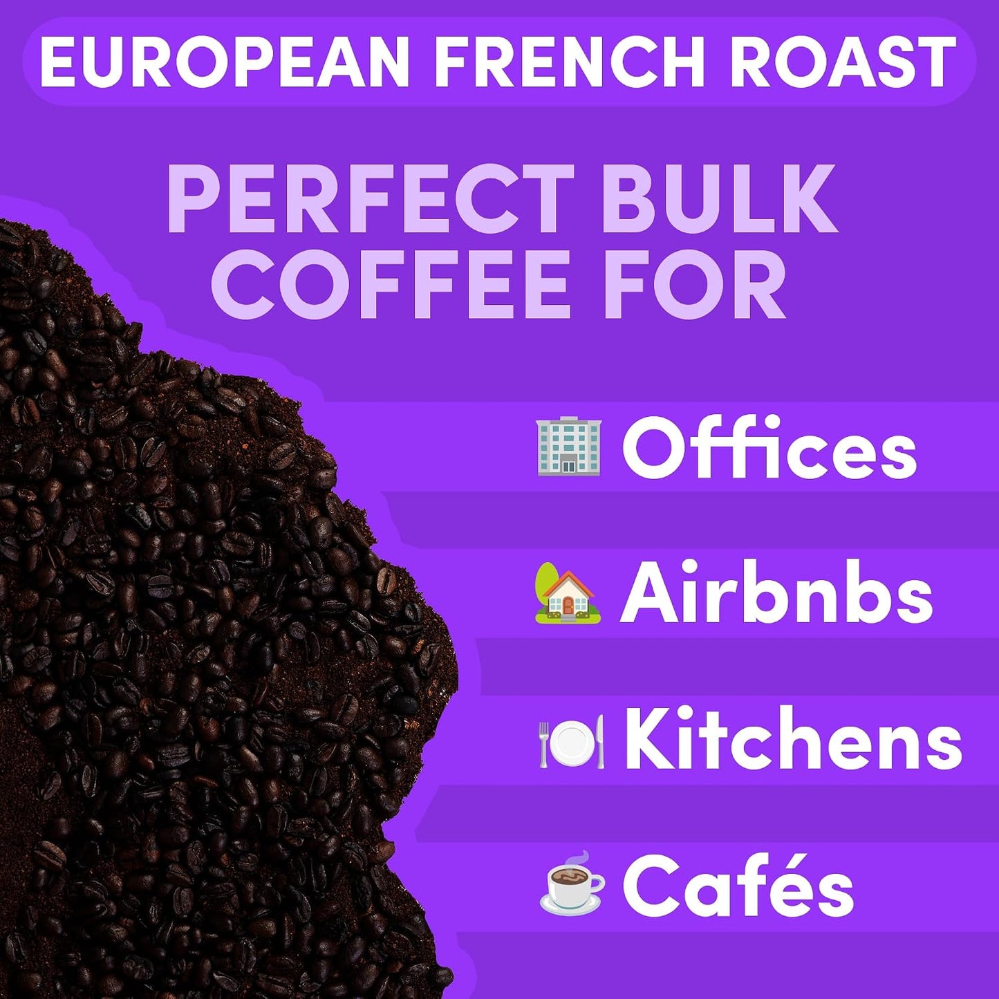 Sarasota Coffee Italian Dark Roast Whole Bean Coffee, Extra Strong, 5 lb | Extra Strong Dark Roast Coffee Beans for Espresso, Drip &amp; French Press – Rich Full-Bodied Flavor – 5 lb Bulk Bag