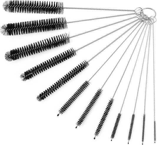 Straw Cleaner Brushes Sets, 12 Pieces 8.2 Inch Botthle Cleaning Brush and Nylon Tube Brush Brush Kit for Sippy Cup, Tumbler,