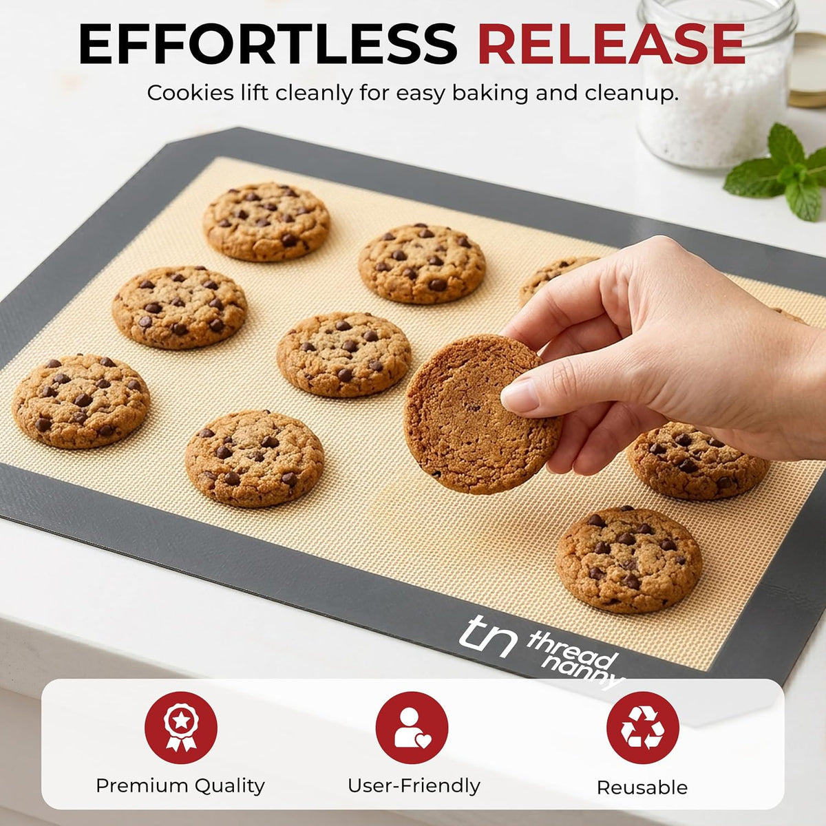 Silicone Baking Mats Half Sheet Non Stick for Oven Reusable 4 Pack - Thick Heavy Duty Silicone Baking Mat Cookie Sheet 1/2 Size for Macaron &amp; Pastry - Half Size Rectangular Cooking Oven Liner Pad
