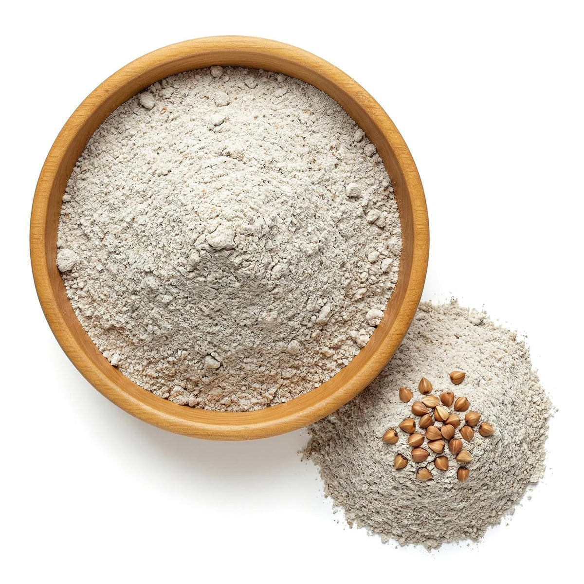 NY Spice Shop Buckwheat Flour - 1 Pound Ground Buckwheat Flour - Finely Ground Kuttu Ka Atta Groats - Natural Buck Wheat
