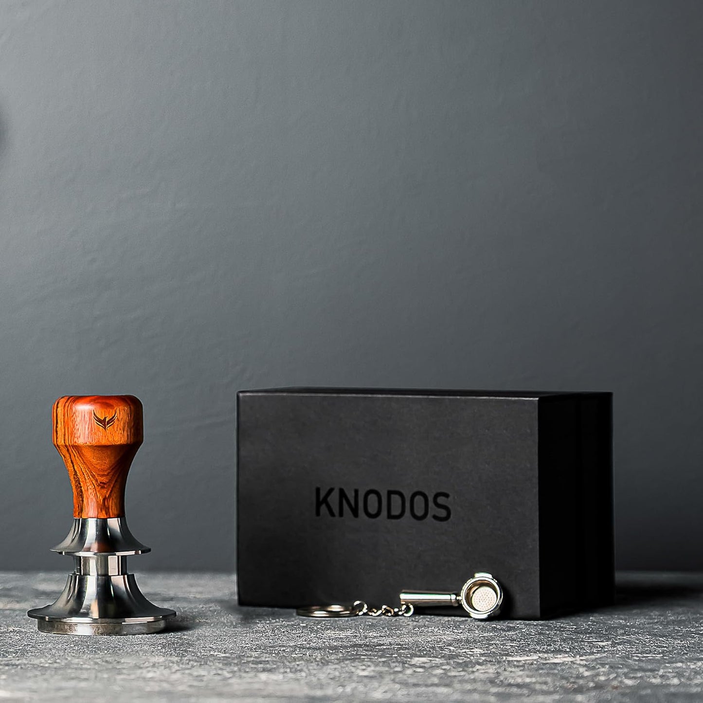 51mm Espresso Tamper Set Includes Knock Box, Coffee Distributor, Calibrated Tamper, WDT Tool and Portafilter Wall Holder - Premium Espresso Machine Accessories Set