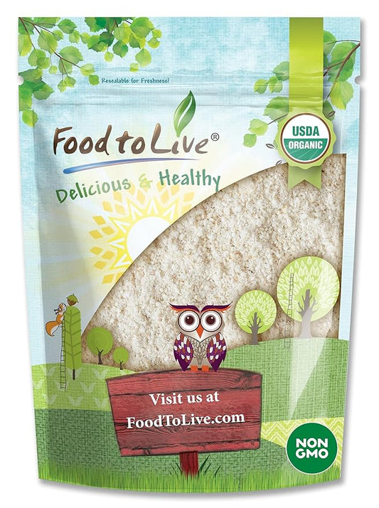 Food to Live Organic Whole Wheat Pastry Flour, 4 Pounds - Non-GMO, Finely Ground, Unbleached, Unbromated, Vegan, Kosher, All