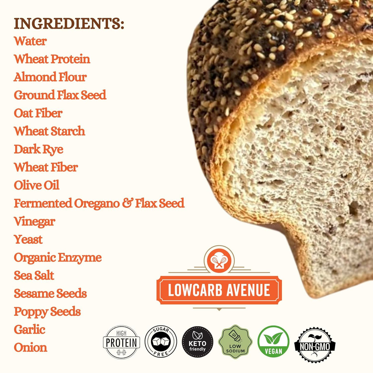 Dr. B's Wilbur Five Flour Multigrain Bread | (2 Pack (16 oz), Everything)