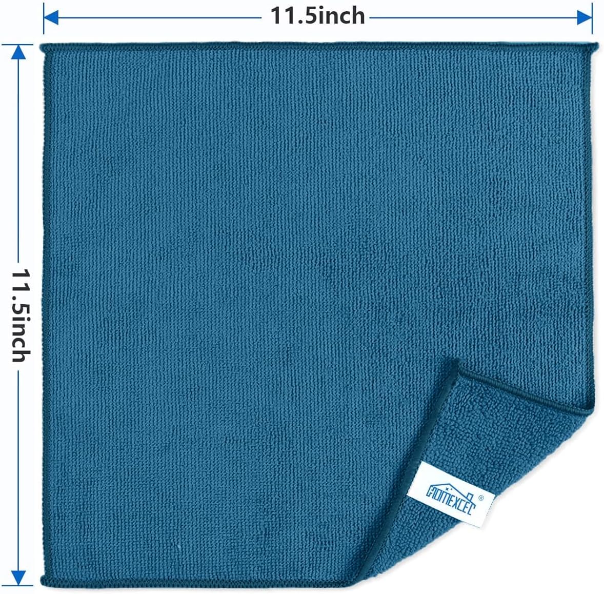 HOMEXCEL 50PK Microfiber Cleaning Cloth, Cleaning Rag for Home, 11.5x11.5in