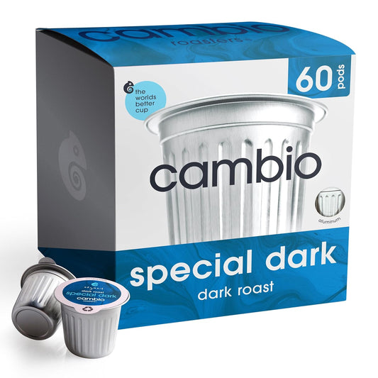 Cambio Roasters Premium Dark Roast Keurig Organic Coffee K Cups, Only Aluminum Keurig Coffee Pods with Organic Beans, More