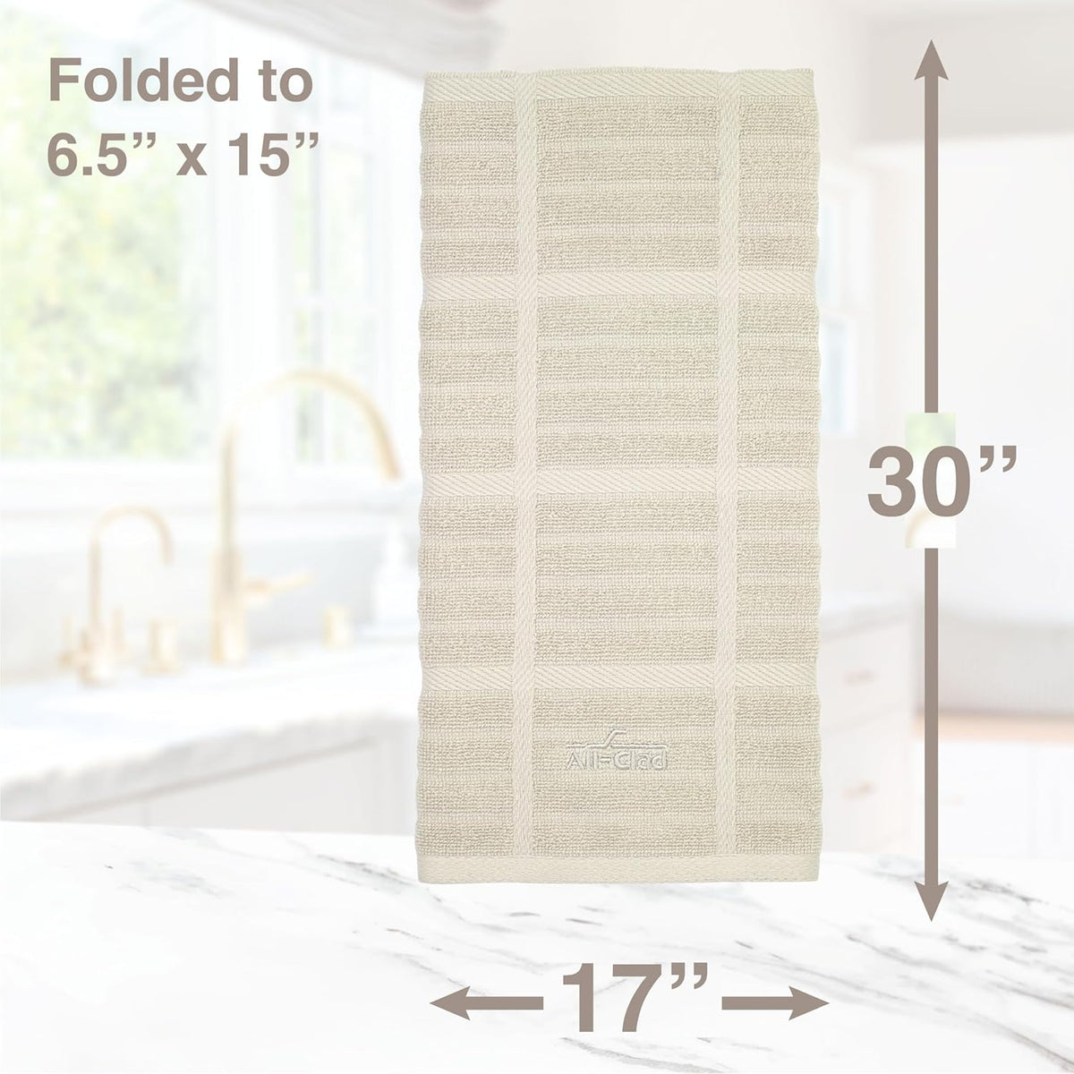 All-Clad Solid Kitchen Towels: Highly Absorbent