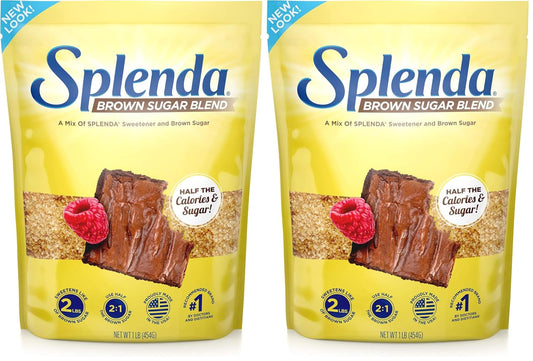 SPLENDA for Baking, 1 Pound Bag Brown Sugar Blend 16 Ounce (Pack of 2)