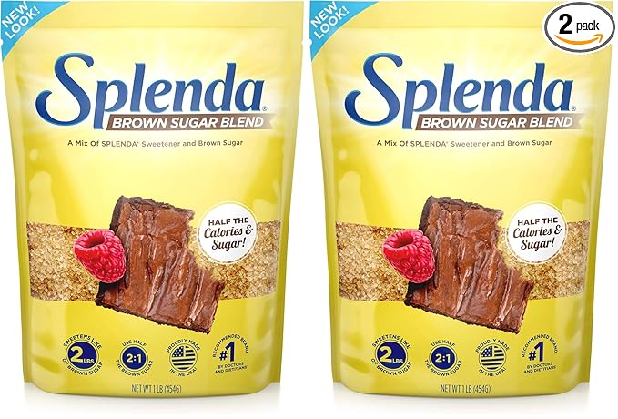 SPLENDA Brown Sugar Blend for Baking, 1 Pound Bag (Pack of 2)