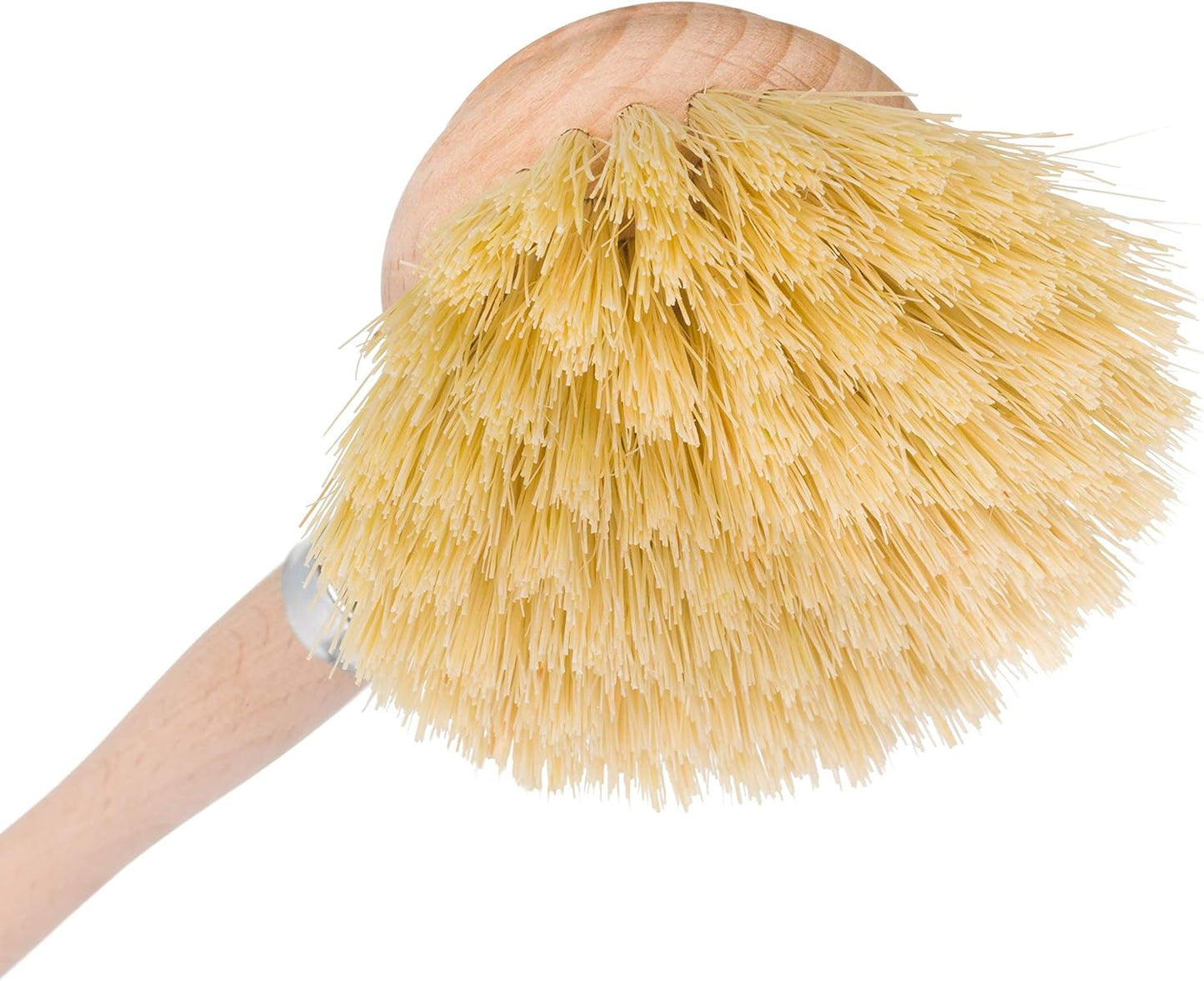 Redecker Dish Brush, Tampico Fiber, 2 Inch Round, Single – Wooden Dish Scrub Brush for Dishes &amp; Cookware, Untreated Beechwood, Made in Germany