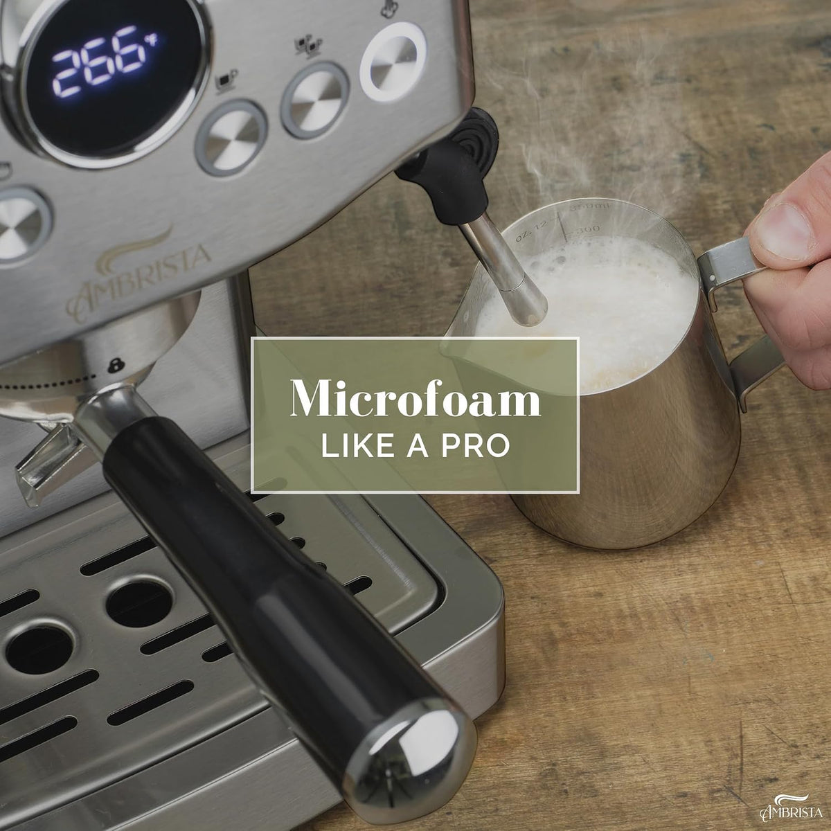 Espresso Machine, 20 Bar, Steam Wand for Lattes and Cappuccinos