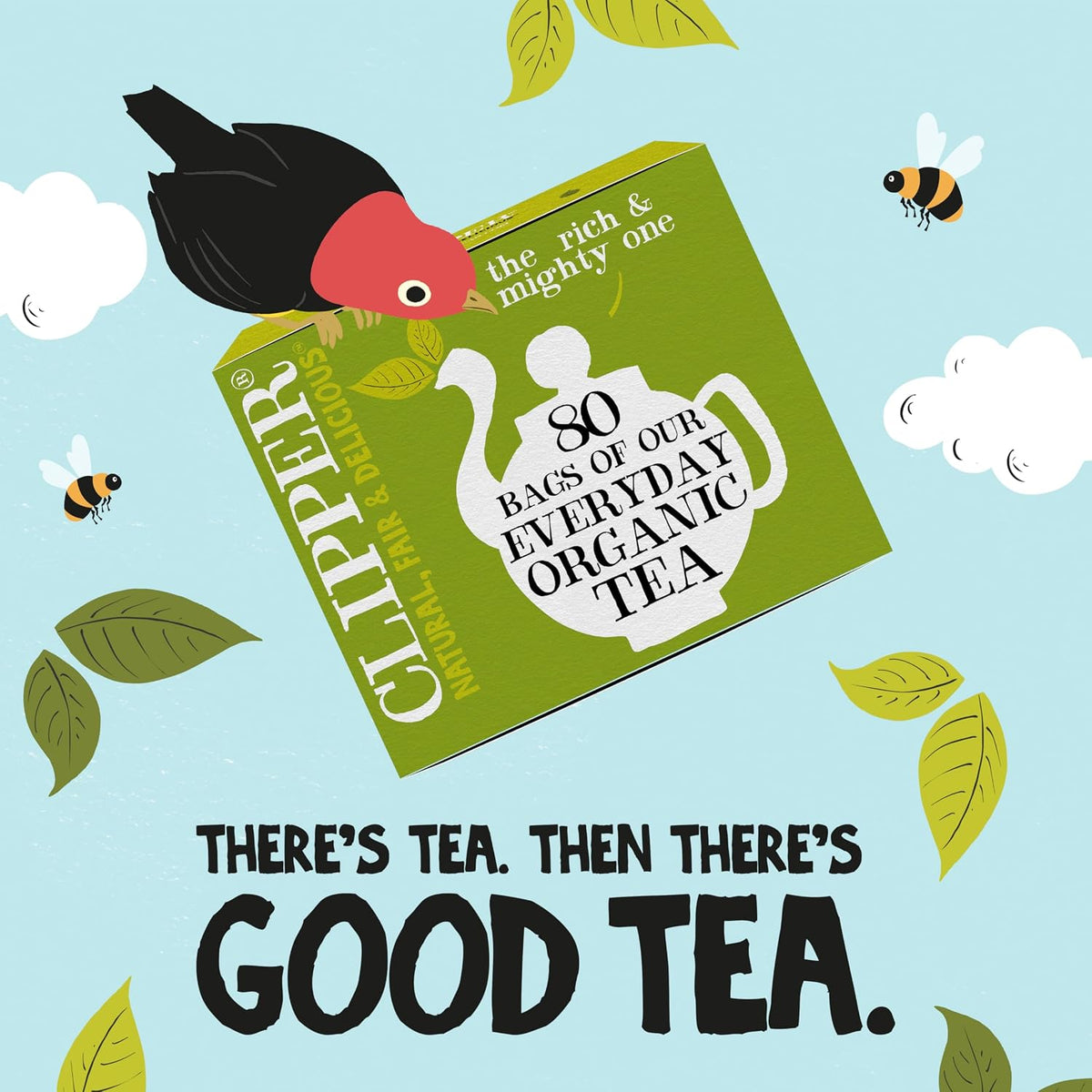 Clipper Organic Everyday Black Tea, 4 Pack / 320 Tea Bags