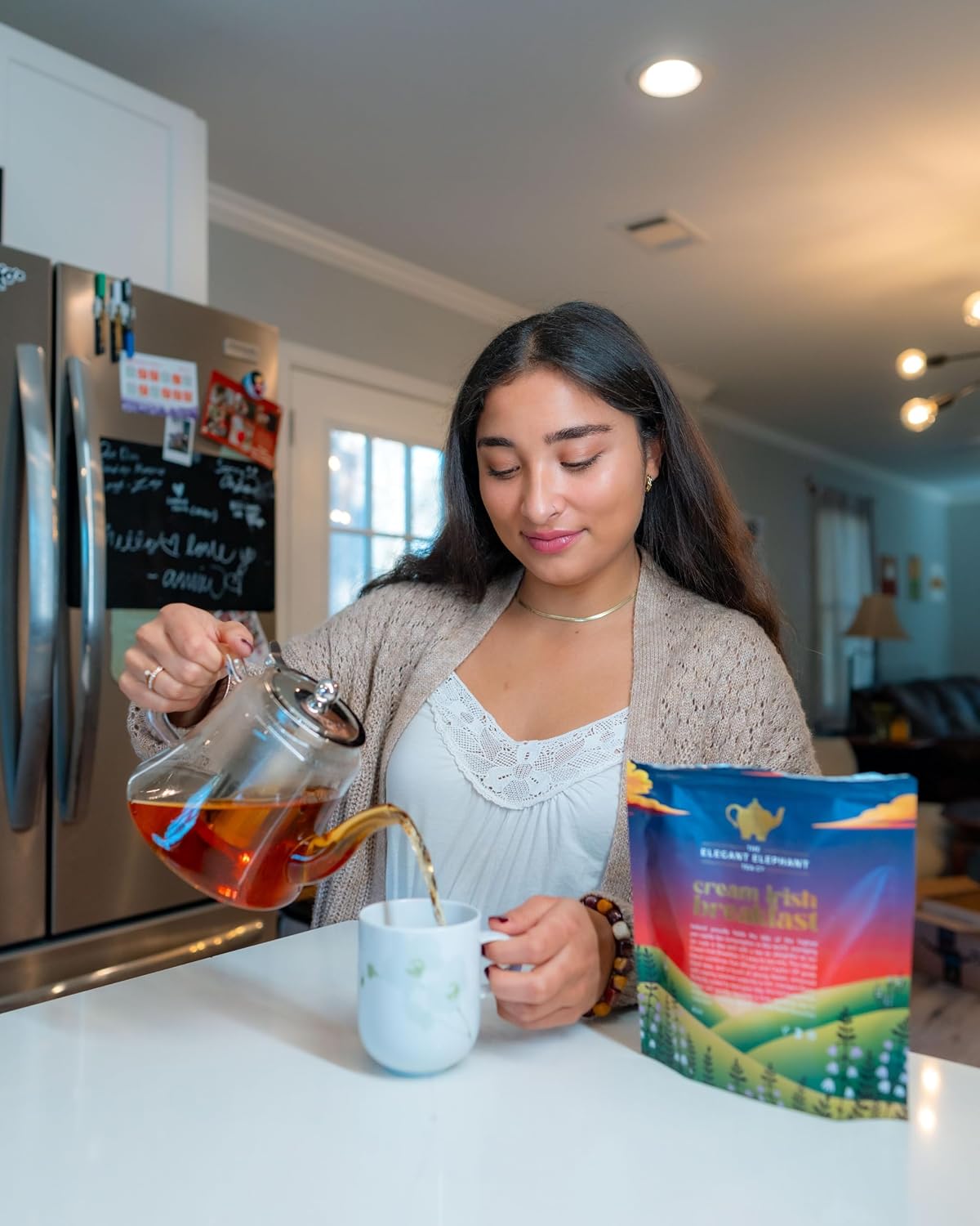 Cream Irish Breakfast Tea, Loose Leaf Black Tea – Irish Classic with Caramel &amp; Strong Assam – Robust, Full-Bodied – Drink Hot or Iced – 4 oz Resealable Bag (Makes 50 Cups) – The Elegant Elephant