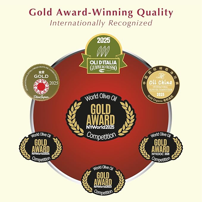Laudemio Volmiano – Organic Tuscan Extra Virgin Olive Oil, 800+ mg/kg High-Polyphenol Italian EVOO, 2025 NYIOOC Gold Award, Early Harvest, Cold Extracted, Lab Tested, Pesticide-Free, Premium Gift Box