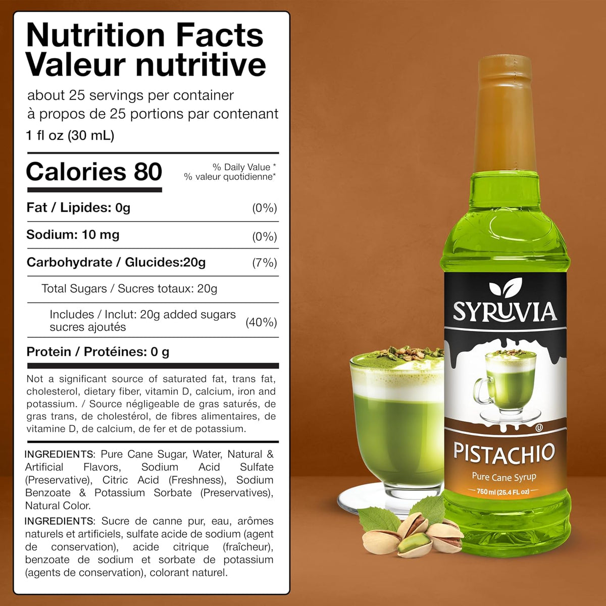 Syruvia Pistachio Syrup