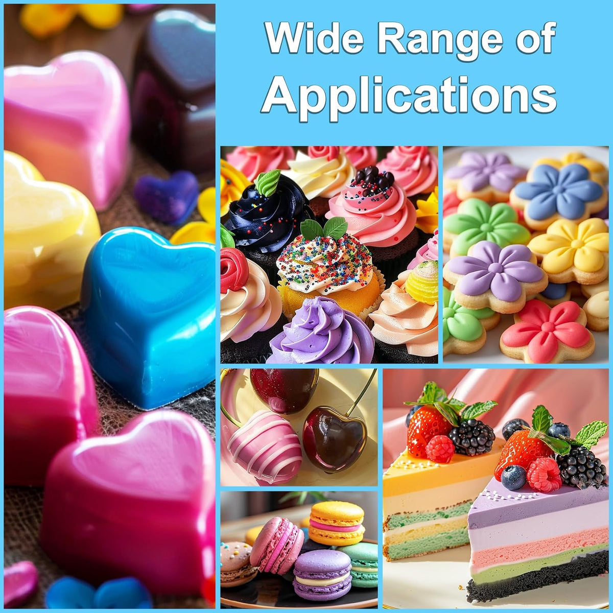 Oil Based Food Coloring - 8 Colors Upgraded Food Coloring for Chocolate