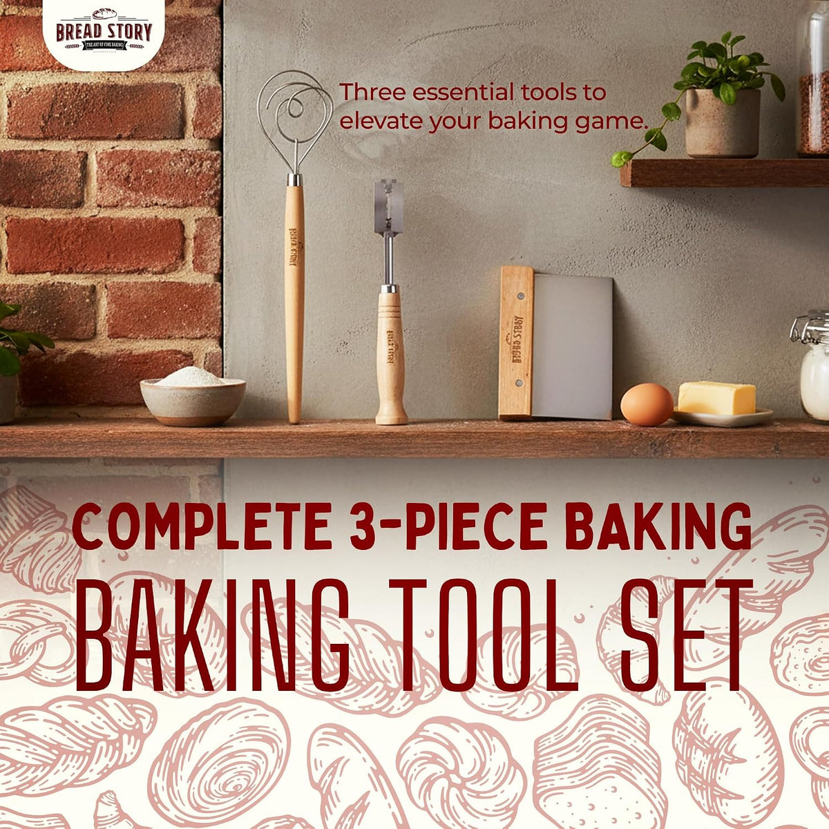 Danish Dough Whisk Set