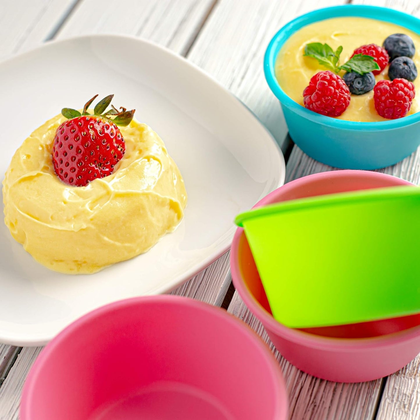 Bakerpan Silicone Jumbo Muffin Liners for Baking - Set of 6 Large 3.5 Inch Air Fryer Muffin Cups &amp; Jumbo Cupcake Liners for Egg Bites, Quiche, Cheesecake &amp; Muffins - Non-Stick, BPA-Free