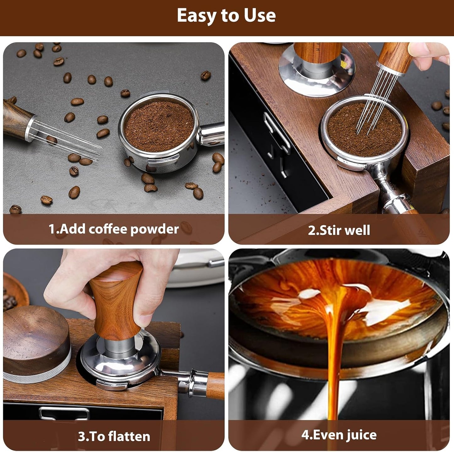 Espresso Tamper 51mm Barista Coffee Tamper
