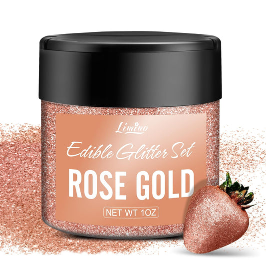 Edible Glitter - 30g Edible Luster Dust Metallic Food Grade Coloring Glitter for Drinks, Baking, Cake Decorating - Edible