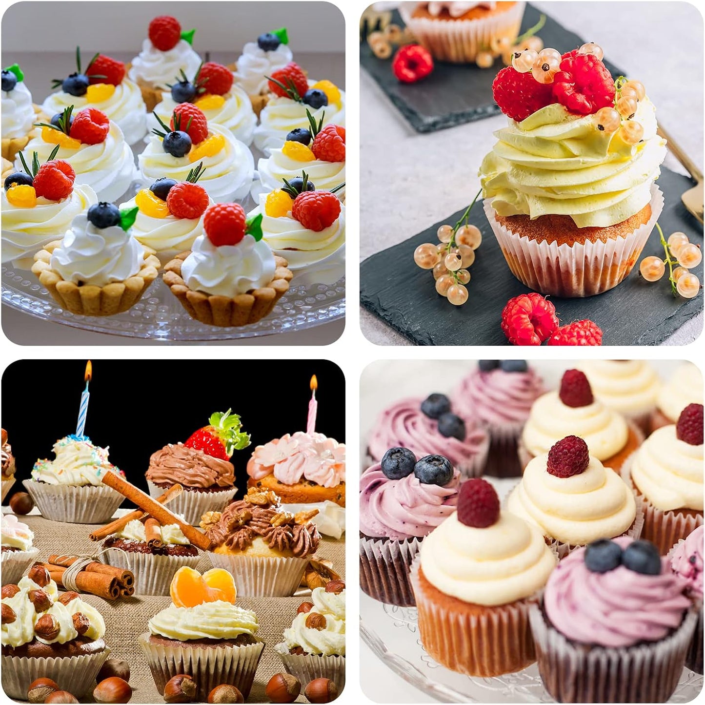 24pcs Reusable Piping Bags and Tips Set, with Couplers and Frosting Bags Ties for Cookie Icing Cakes Cupcakes