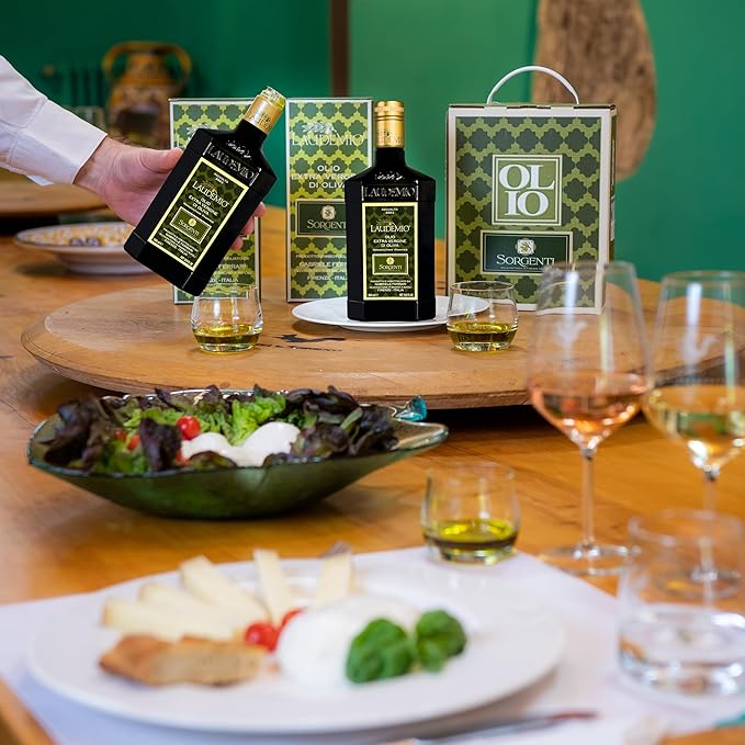 Laudemio Sorgenti, +650 mg/kg Tuscany Polyphenols Rich Extra Virgin Olive Oil, Fresh 2024-2025 Early Harvest, 2025 NYIOOC Gold Award, Frantoio Monovarietal, Lab Tested, No Pesticides, 16.9 fl oz