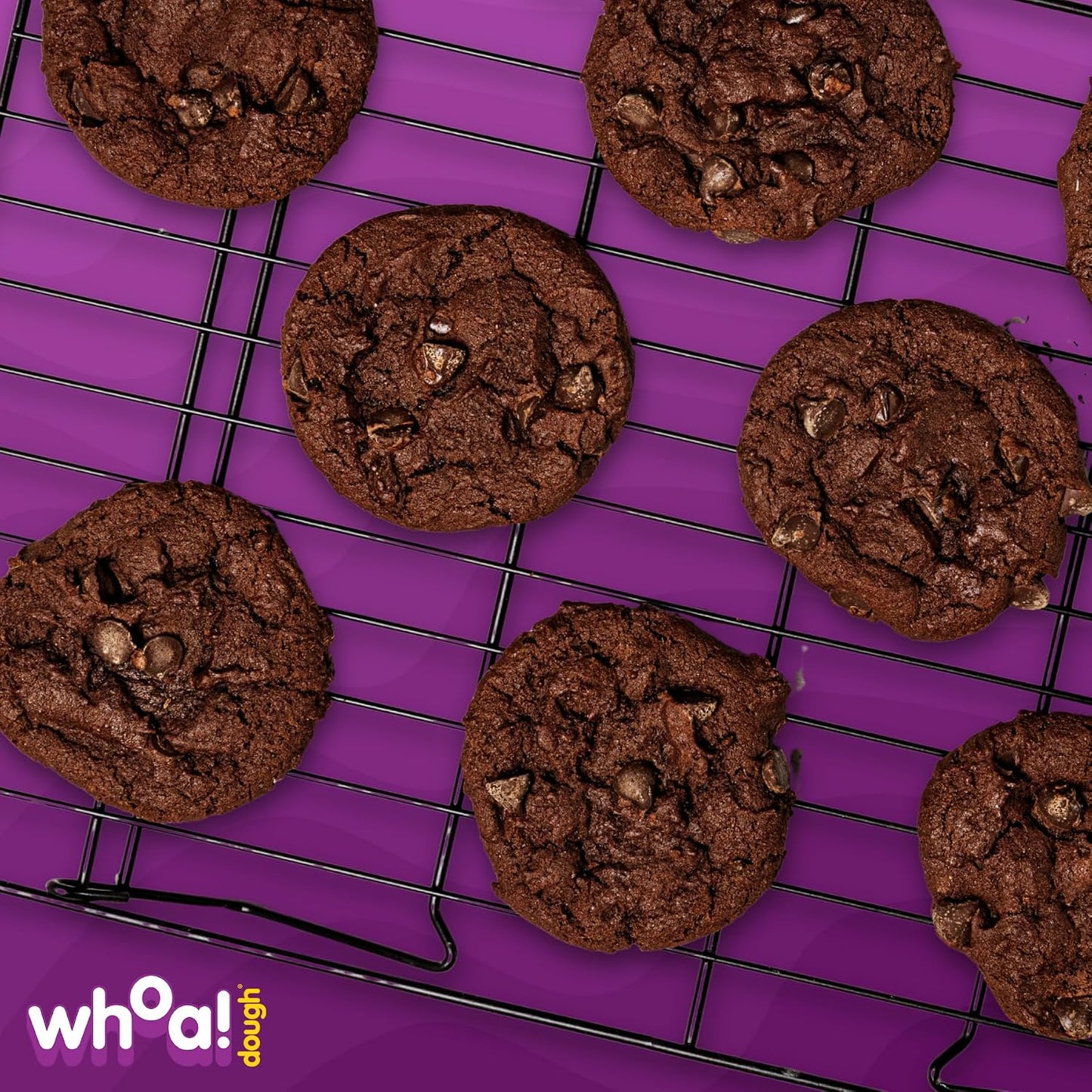 Whoa Dough Ready to Bake Cookie Dough Brownie Batter – Certified Non-GMO, Kosher, Gluten Free – Plant-Based Snack Dough Made with Real Ingredients – 12 Pack