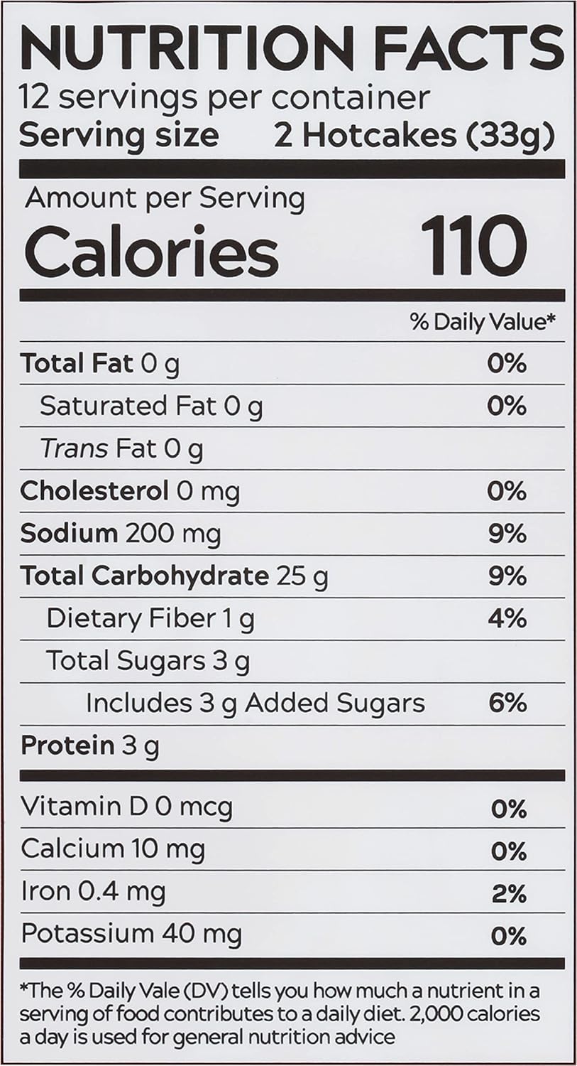 Classic Rolled Hotcakes Crepe Mix by American Table, Made with American-Grown Organic Wheat Flour &amp; Pure Vanilla, French-Style, Non-GMO, Low Sugar, No Preservatives, Quick Prep, Makes 24 Crepes (14 oz, Pack of 1)