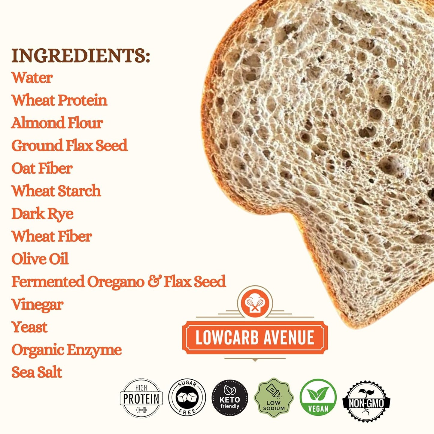Dr. B's Wilbur Five Flour Multigrain Bread | (3 Pack (16 oz), Plain)