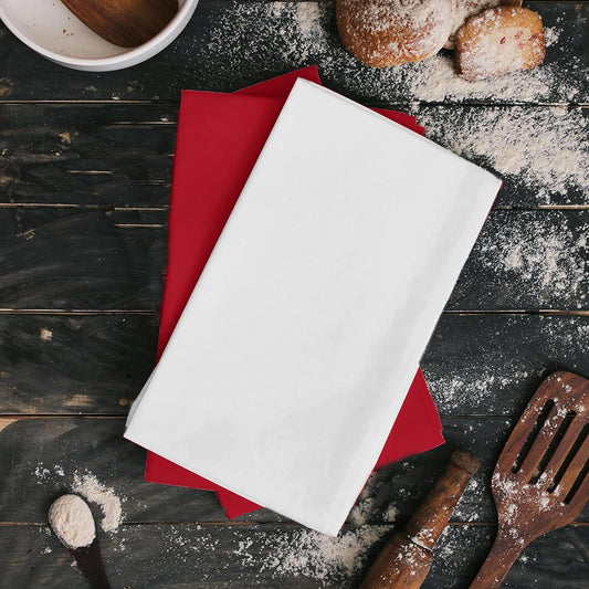TARAN LIVING Kitchen Towels Cotton Solid Dish Cloths Kitchen Hand Towel Reusuable Dish Towel for Cleaning Tea Towels Set