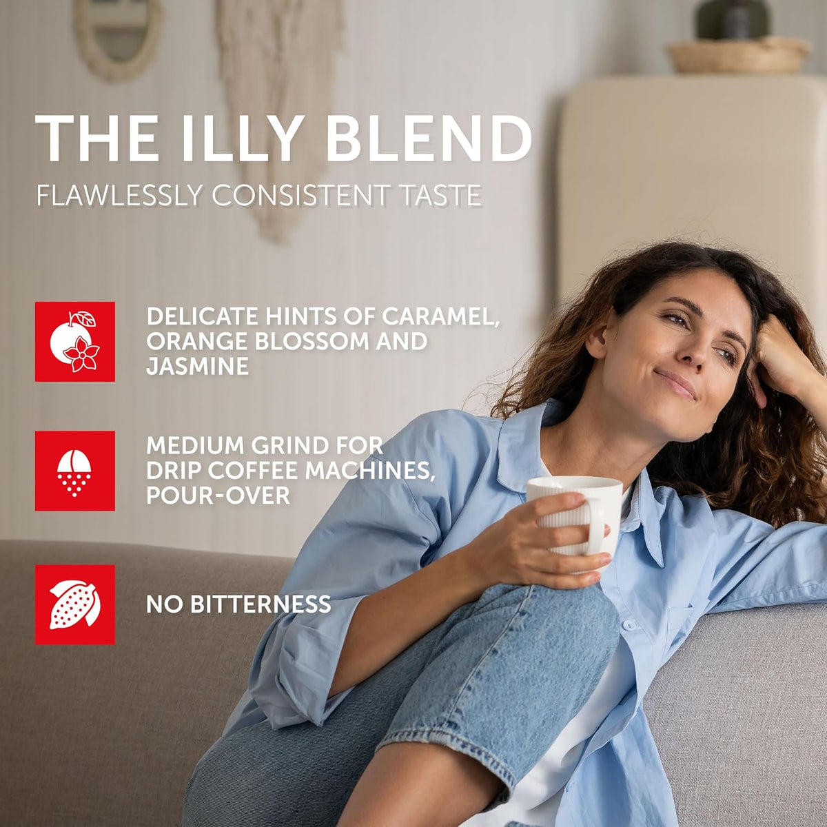 illy Ground Drip Coffee, Classico Medium Roast, 8.8 oz, 6 Pack | 100% Arabica, Premium Italian Coffee, Pre-Ground for Drip Brewers
