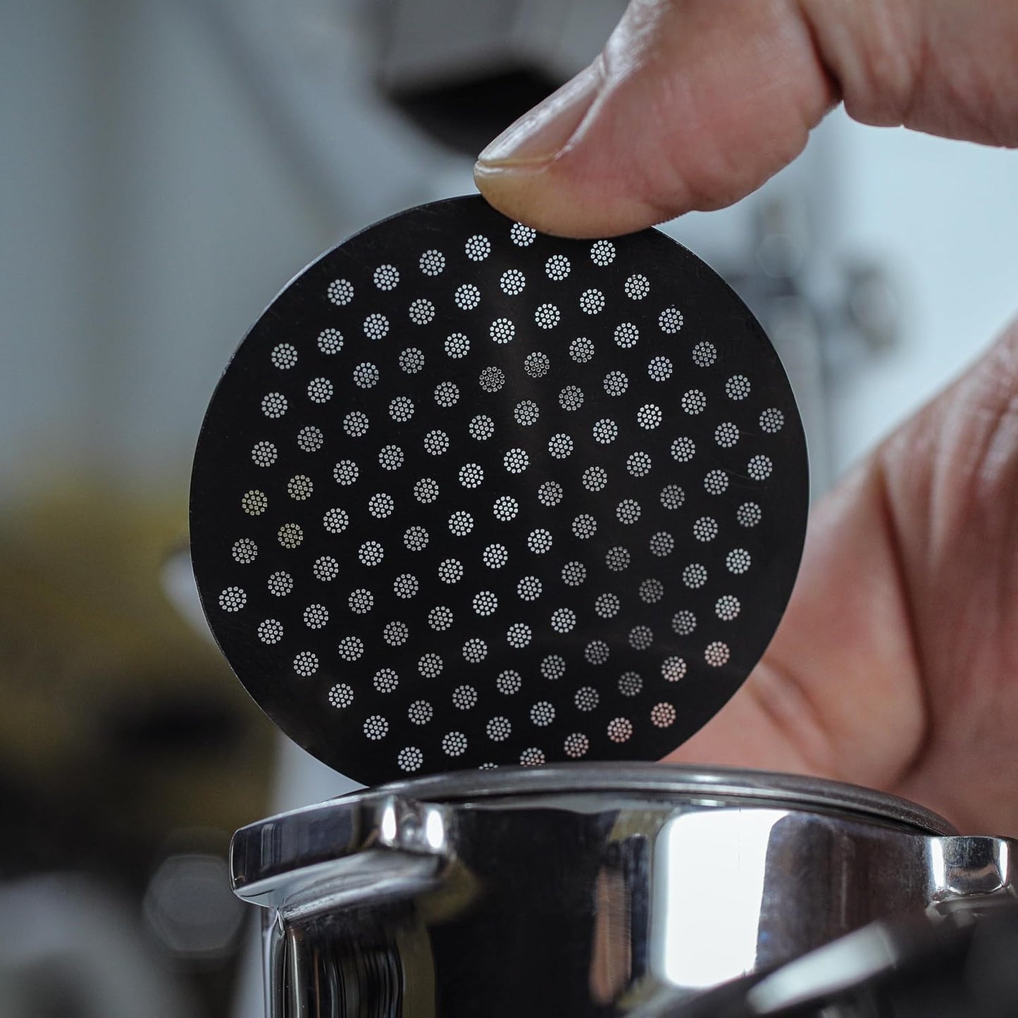 54mm Puck Screen for Breville, Black – 0.8mm Espresso Filter Screen