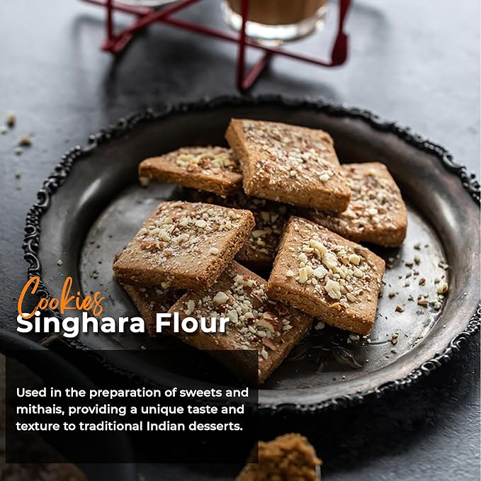 NY SPICE SHOP Singoda Flour - Water Chestnut Flour - Caltrop Flour - Singoda Ka Atta - Singhara Ata - All Natural Paniphal Flour - Premium Gourmet Food Grade Flour – 1 Pound