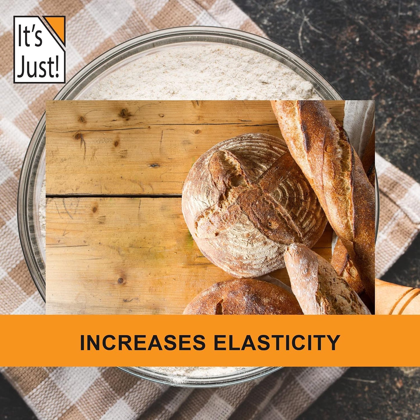It's Just! Vital Wheat Gluten Flour - High Protein, Vegan, Low Carb, Keto Friendly - 20 oz