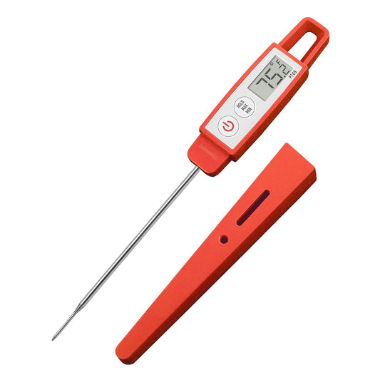 Lavatools PT09 Super-Quick Commercial Grade Digital Thermometer for Cooking, Meat, Candy, Candle, Liquid, Oil, 4.5" Compact