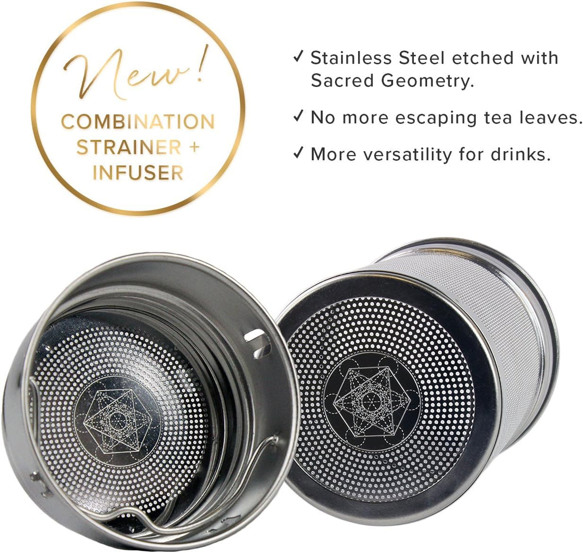 Sacred Lotus Love Double-Walled Glass Tea Infuser Bottle 14oz Portable Travel Mug with Strainer and Sleeve for Loose Leaf Tea, Coffee, Smoothies - Insulated Tumbler with Lid for Hot and Iced Beverages