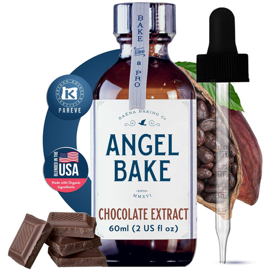Pure Chocolate Extract for Baking, Mixology, Desserts & Recipes- Kosher, Keto Friendly, Vegan, Gluten-Free Flavoring for