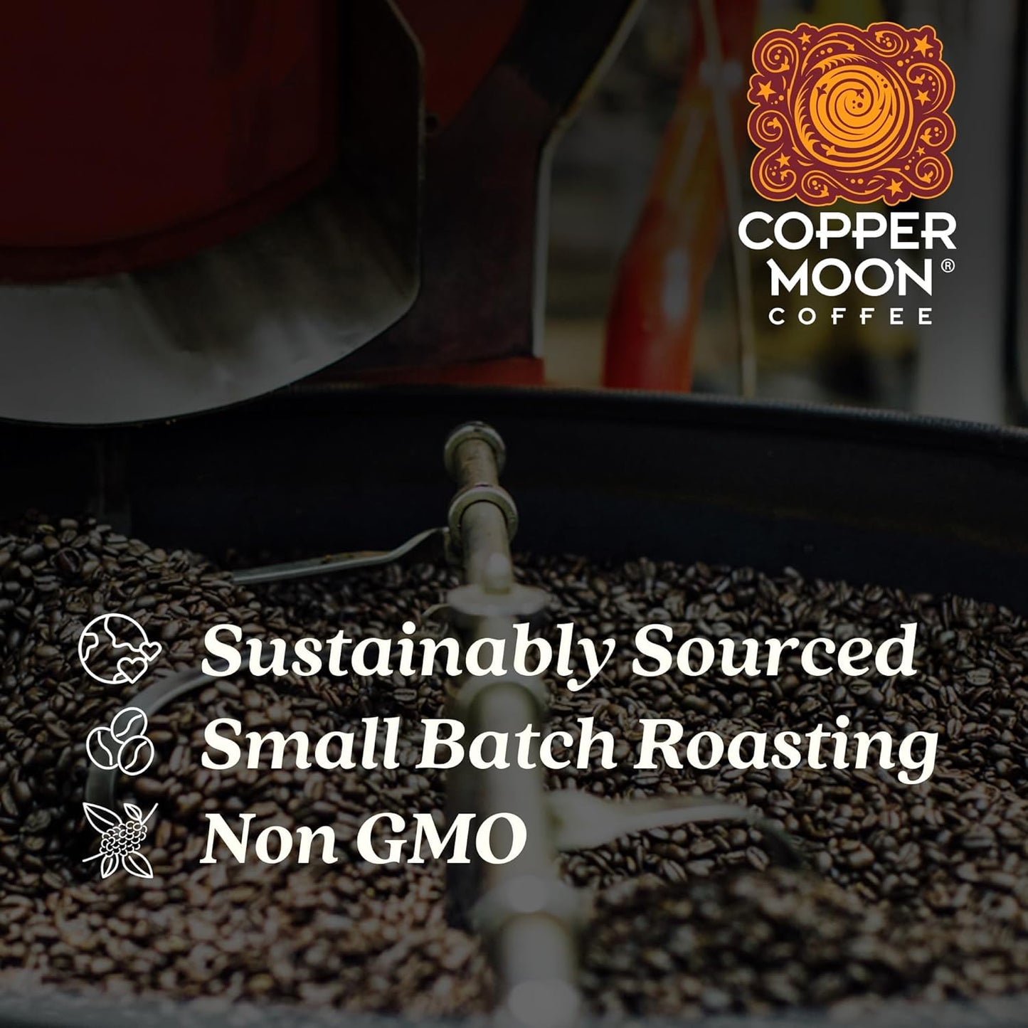 Copper Moon Medium Roast Whole Bean Coffee, Colombian Blend, 5 Lb