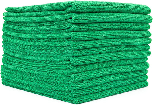 The Rag Company - All-Purpose Microfiber Terry Cleaning Towels - Commercial Grade, Highly Absorbent, Lint-Free, Streak-Free,